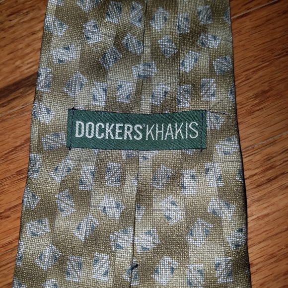 100% Silk Men's Tie Dockers Khakis 60" 💞 - Picture 3 of 8